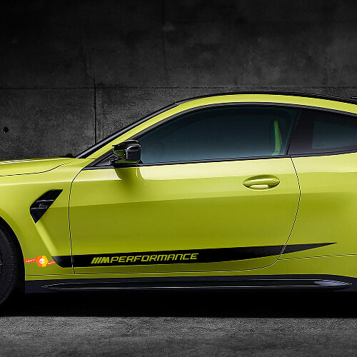 BMW M4 M3 G82 G83 M Performance Side Doors Stripe M vinyl decal sticker
