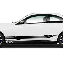 Pair BMW M2 M240 G42 F22 F87 M Performance Rocker Panel Side Fender Stripe Doors Stripe Vinyl Decal Sticker
 2