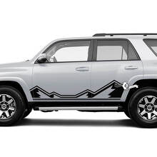 Pair 4Runner Side Door Vinyl Mountains Rocker Panel Trim Vinyl Decals Stickers for Toyota 4Runner TRD
 2