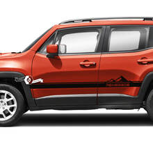 Pair Jeep Renegade Side Doors Tire Track Graphic Vinyl Decals Sticker
 2