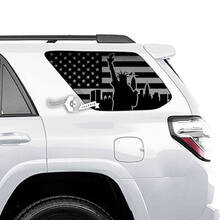 Pair of 4Runner USA Flag Window Statue of Liberty Side Vinyl Decals Stickers for Toyota 4Runner
 2