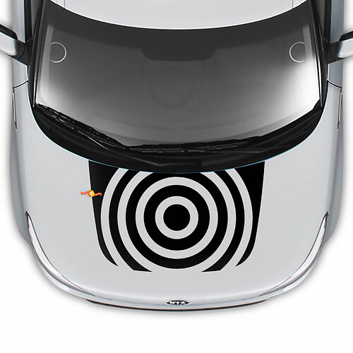 Hood Circle Decal Wrap Vinyl Decals Stickers for Kia Soul
