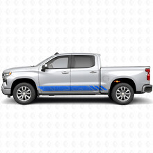 Topographic Contour Door & Rocker Panel Vinyl Stripes for Chevrolet Silverado 1500 T1XX 2019-2026_5
