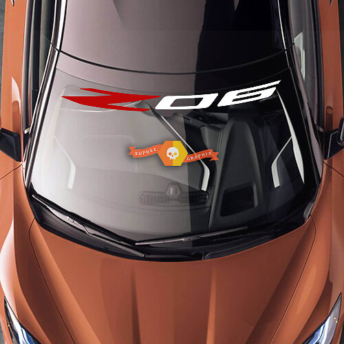 Z06 Windshield Vinyl Decal fot Chevrolet Corvette C8 