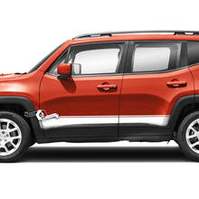 Pair Jeep Renegade Rocker Panel Side Stripe Graphic Vinyl Decal Sticker
 3