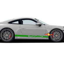 Pair Porsche Stickers GTS Doors Side Vinyl Decal Sticker
 2