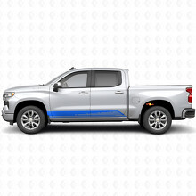 Parallel Contour Door & Rocker Panel Vinyl Stripes for Chevrolet Silverado 1500 T1XX 2019-2026_5
