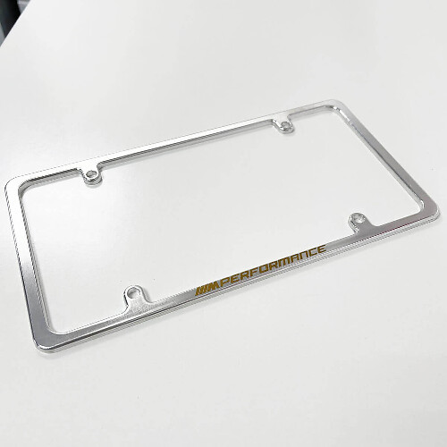 M Performance Style Billet Aluminum Slimline US License Plate Frame_1