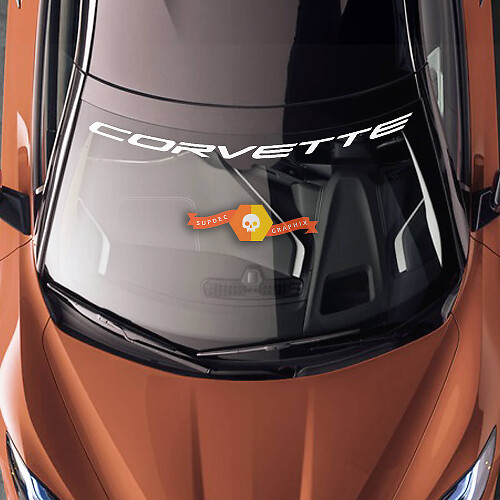 Corvette Windshield Banner Vinyl Decal for Chevrolet Corvette C8 