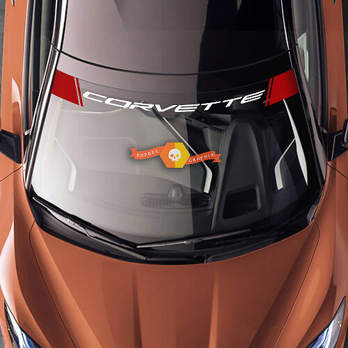 Corvette Windshield Vinyl Decal for Chevrolet Corvette C8
