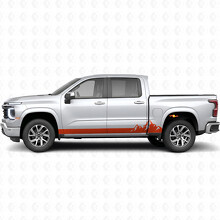 Mountain Range Door & Rocker Panel Vinyl Stripes for Chevrolet Silverado 1500 Next Generation 2027_4