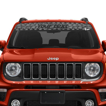 Windshield Window Graphic Custom Text Tyre Track Vinyl Decal Sticker for Jeep Renegade 2