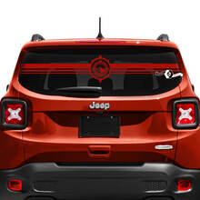 Jeep Renegade Tailgate Window Compass Logo Vinyl Decal Sticker
 2