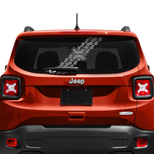 Custom Text Tyre Track Tailgate Window Vinyl Decal Sticker for Jeep Renegade 2