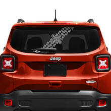 Custom Text Tyre Track Tailgate Window Vinyl Decal Sticker for Jeep Renegade 2