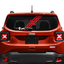 Jeep Renegade Tailgate Window Logo Tire Track Vinyl Decal Sticker
 2