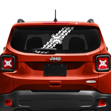 Custom Text Tyre Track Tailgate Window Vinyl Decal Sticker for Jeep Renegade 3