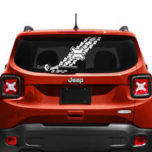 Jeep Renegade Tailgate Window Logo Tire Track Vinyl Decal Sticker
 3