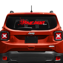 Jeep Renegade Tailgate Window Compass Tire Track Vinyl Decal Sticker
 3