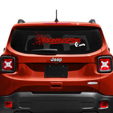 Jeep Renegade Tailgate Window Compass Tire Track Vinyl Decal Sticker
 3