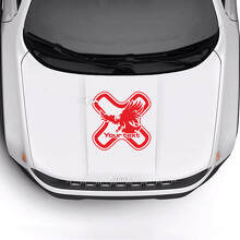 Autocollant vinyle personnalisée tête de l'aigle chauve pour capot 2 pour Jeep Renegade 3