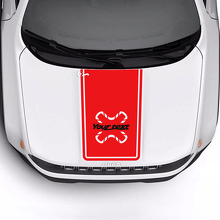 Custom Text Bonnet Trim Vinyl Decal Sticker 2 Colours for Jeep Renegade Trailhawk 3