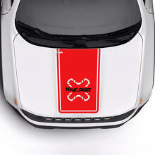 Custom Text Bonnet Trim Vinyl Decal Sticker 2 Colours for Jeep Renegade Trailhawk 3