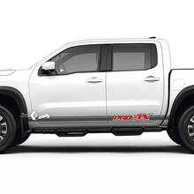 Rocker Panel Doors Stripes Stickers Decals for Nissan Frontier PRO-4X 2022-2024
 3