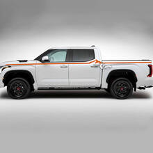 Pair Toyota Tundra TRD Retro Vintage Accent Line Front Fender Doors Bed Stripe kit Vinyl Decals Stickers
 2