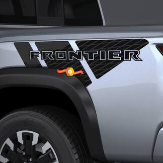 Pair Nissan Frontier Bed Fender Side PickUp Truck Decal Sticker 2 Colors
