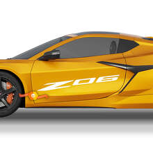 Z06 Side Door Logo Vinyl Decal Pair for Chevrolet Corvette _3
