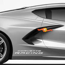 Pair Chevrolet Corvette C8 Racing Rear Quarter Panel Side Z06 Vinyl Decal Sticker
 2