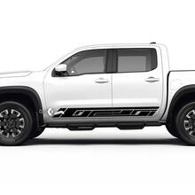 2 Nissan Decal Rocker Panel Side Nissan Frontier Stripe Vinyl Stickers Kit
 3