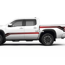 2 Nissan Decal Rocker Panel Bed Rear Fender Gradient Side Nissan Frontier Stripe Vinyl Stickers Kit 2 Colors
 2