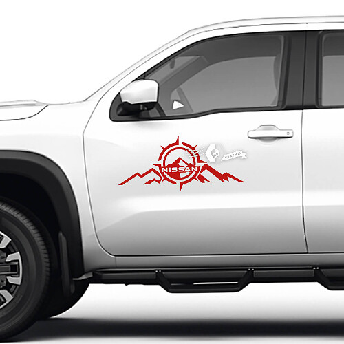 Compass Mountain Side Vinyl Decal Kit for Nissan Frontier