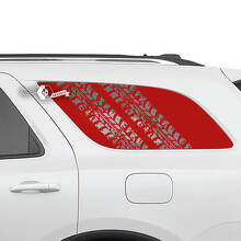Pair Dodge Durango Side Rear Window Tire Track Decal Vinyl Stickers
 2