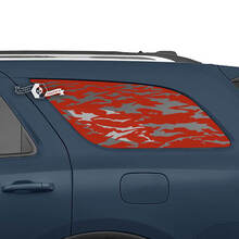 Pair Dodge Durango Side Rear Window Wrap Decal Vinyl Stickers
 3