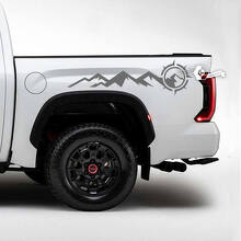 Mountain Compass Rear Side Vinyl Decal for Toyota Tundra_2