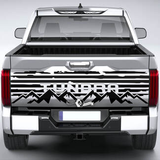 Toyota Tundra Bed Pickup Truck Tailgate Destroyed Grange Stripes Mountain Vinyl Stickers Decal

