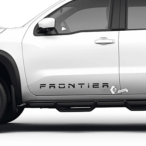 Frontier Lettering Side Door Vinyl Decals Kit for Nissan Frontier