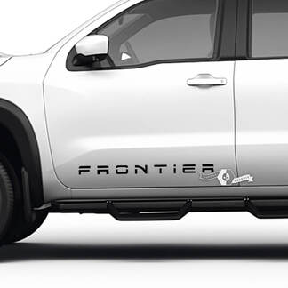 Pair Nissan Frontier Car Decal Graphic Sticker Side Doors Logo Vinyl Graphic Decals
 1