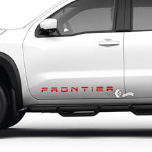 Pair Nissan Frontier Car Decal Graphic Sticker Side Doors Logo Vinyl Graphic Decals
 3