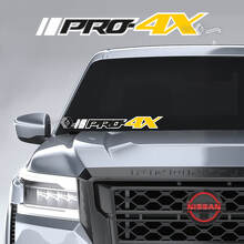 PRO-4X Logo Windshield Vinyl Decal for Nissan Frontier _2
