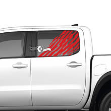 Pair Doors Window Nissan Frontier Destroyed Grange Vinyl Stickers Decals Graphics
 3