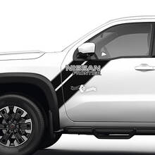 Pair Doors Front Fender Frontier Logo Stripe Vinyl Stickers Decals Graphics 2 Colors
 2