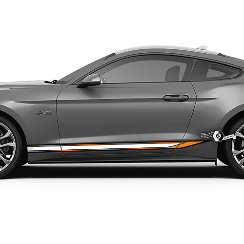Racing Stripes Side Vinyl Decal Sticker for Musclecar Musclecarmodel 2015-2023