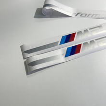 2x 2023 BMW M2 G87 M Performance Silver Stripes vinyl decal sticker
 2