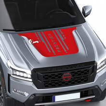 Branded Techno Style Hood Vinyl Decal for Nissan Frontier_3