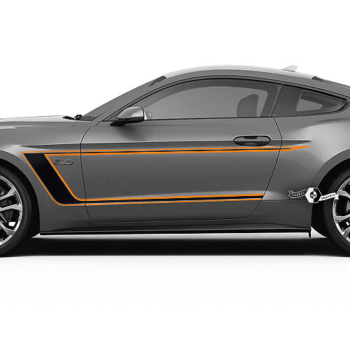 Accent Stripes Side Door Vinyl Decal Kit for Musclecar Shelby GT500 GT350 Mach1