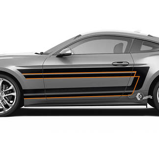 Doors Fender Stripes for Ford Mustang Shelby GT500 GT350 GT500 GT350 Mach 1 Mach 1 Logo 2 Colors
